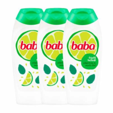Baba Tusfürdő Zöldcitrom 3x400ml + Ajándék Gumikacsa kozmetikai ajándékcsomag