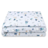Babastar BS Ágynemű HUZAT 2 részes 100x135m - Róka és Nyuszi kék