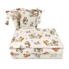 Babastar BS Ágyneműgarnitúra 3 részes -Róka és barátai babaágynemű, babapléd