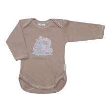 Babastar Hosszú Ujjú pamut body - Best Friends - Mogyoró - 50 kombidressz, body