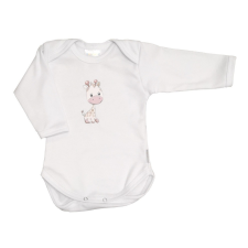 Babastar Hosszú Ujjú pamut body - Zsiráf It's a boy! - Fehér - 56 kombidressz, body