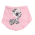 Babastar Pamut baba nyálkendő mintás - Rózsaszín - "Cute" Zebra