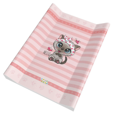 Babastar puha 2 ékes pelenkázó lap 50*70 cm - Rózsaszín cica pillangóval pelenkázó matrac