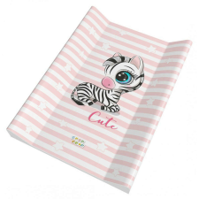  Babastar puha 2 ékes pelenkázó lap 50*70 cm - Rózsaszín zebra pelenkázó matrac