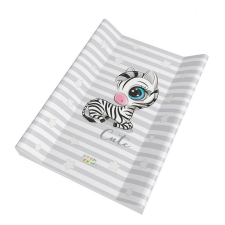 Babastar puha 2 ékes pelenkázó lap 50*70 cm - világos szürke zebra pelenkázó matrac
