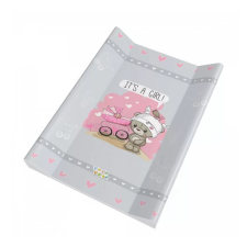 Babastar Puha 2 ékes pelenkázólap 50x70cm - Szürke It's Girl Maci Babakocsival pelenkázó matrac