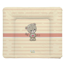  Babastar puha pelenkázó lap 85*75 cm - Beige szívecskés maci pelenkázó matrac