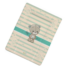 Babastar Puha softy pelenkázólap 50x70cm - Hello Maci pillangóval - Türkiz pelenkázó matrac