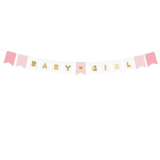  Babaváró füzér Baby girl felirattal 175 cm party kellék