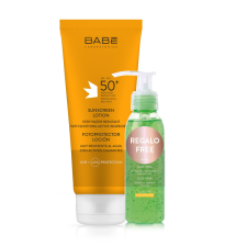 Babé BABÉ Felnőtt fényvédő tej SPF50+ + ajándék Aloe Vera gél (200ml+90ml) naptej, napolaj