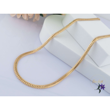  Babett-55 antiallergén lapos tömörszemes nyaklánc-18K nyaklánc