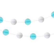  Baby Boy papír pom pom girland 250 cm party kellék