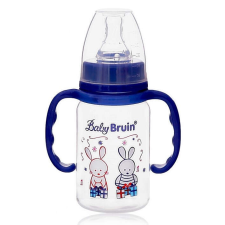 Baby Bruin Baby Bruin fogós cumisüveg 120 ml - nyuszi kék cumisüveg