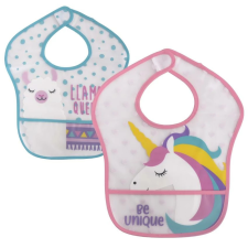 Baby Care 2Darab-os előke, tépőzáros - Girl előke