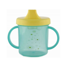 Baby Care itatópohár fogantyúval 210ml alacsony - green babaétkészlet