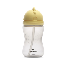 Baby Care Lorelli szívószálas sport itató - Yellow/Grey babaétkészlet
