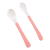 Baby Care puha etető kanál 2db - pink