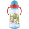 Baby Care Szafari szívószálas sportitató 330 ml - blue