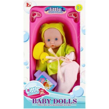 Baby Dolls baba zöld fürdőköpenyben - káddal baba