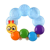 Baby Einsein Vízzel töltött rágóka Teether-pillar, kék 3 hó+