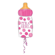 Baby Girl fólia lufi rózsaszín 58cm party kellék