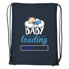 Baby loading fiú - Sport táska navy kék tornazsák