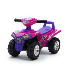 BABY MIX bébitaxi Quad Ride and Go rózsaszín lábbal hajtható járgány