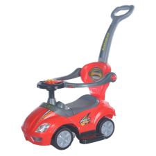 BABY MIX Bébitaxi tolókarral 3az1-ben Baby Mix Mega Car piros lábbal hajtható járgány