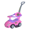 BABY MIX bébitaxi tolókarral 3az1-ben Mega Car rózsaszín
