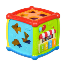 BABY MIX Educational Cube - interaktív hangokkal, Baby Mix formabedobó