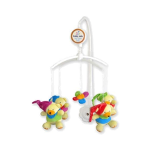 BABY MIX Körhinta a kiságy fölé Baby Mix sapkás macik plüssfigura