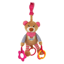 BABY MIX Vibrálós gyerek plüss játék Baby Mix maci rózsaszin | Rózsaszín | plüssfigura