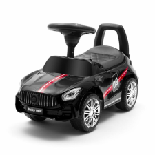 BABY MIX Zenélő bébitaxi Baby Mix RACER fekete lábbal hajtható járgány