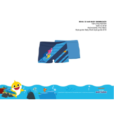 Baby Shark Baby shark baba fürdő boxer kisfiúknak - világoskék - 86 gyerek fürdőruha
