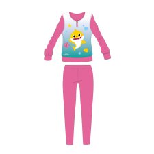 Baby Shark gyerek pizsama kislányoknak - jersey pamut pizsama - rózsaszín - 104 gyerek hálóing, pizsama