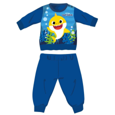  Baby Shark téli vastag baba pizsama - pamut flanel pizsama - középkék - 80