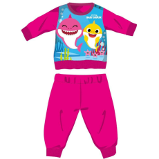  Baby Shark téli vastag baba pizsama - pamut flanel pizsama - pink - 98