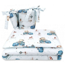 Baby Shop 3 részes babaágynemű - Kék Dinó Autó babaágynemű, babapléd