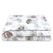Baby Shop ágynemű huzat 90*120cm - Felhőn alvó állatok kék babaágynemű, babapléd