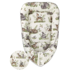  Baby Shop babafészek 55x75 cm - erdei barátok zöld babafészek