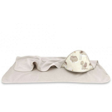 Baby Shop kapucnis fürdőlepedő 100*100 cm - bézs sárkány babatörülköző, kifogó