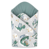  Baby Shop kókuszpólya 75x75cm - szürke/zöld sárkány