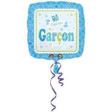 Baby Welcome baby fólia lufi kék 43cm party kellék