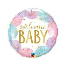Baby Welcome Baby Watercolor fólia lufi 46 cm party kellék