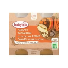 Babybio Menü sárgarépa, sütőtök és alma kacsahússal (2x 200 g) bébiétel