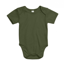 BABYBUGZ Bébi rövid ujjú kezeslábas BabyBugz Baby Bodysuit 0-3, Világos Oliva zöld Organik kombidressz, body