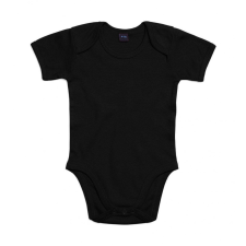 BABYBUGZ Bébi rövid ujjú kezeslábas BabyBugz Baby Bodysuit 6-12, Fekete kombidressz, body