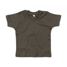 BABYBUGZ Bébi rövid ujjú póló BabyBugz Baby T-Shirt 6-12, Világos Oliva zöld Organik babapóló, ing