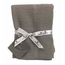 BabyDan BabyDan Horgolt pamut takaró Grey,75x100cm lakástextília