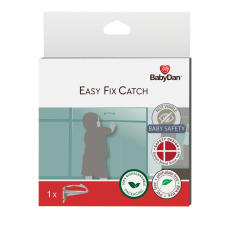  BabyDan Easy Fix Catch univerzális zár fiókhoz, szekrényajtóhoz, ragasztással, BIO bababiztonság